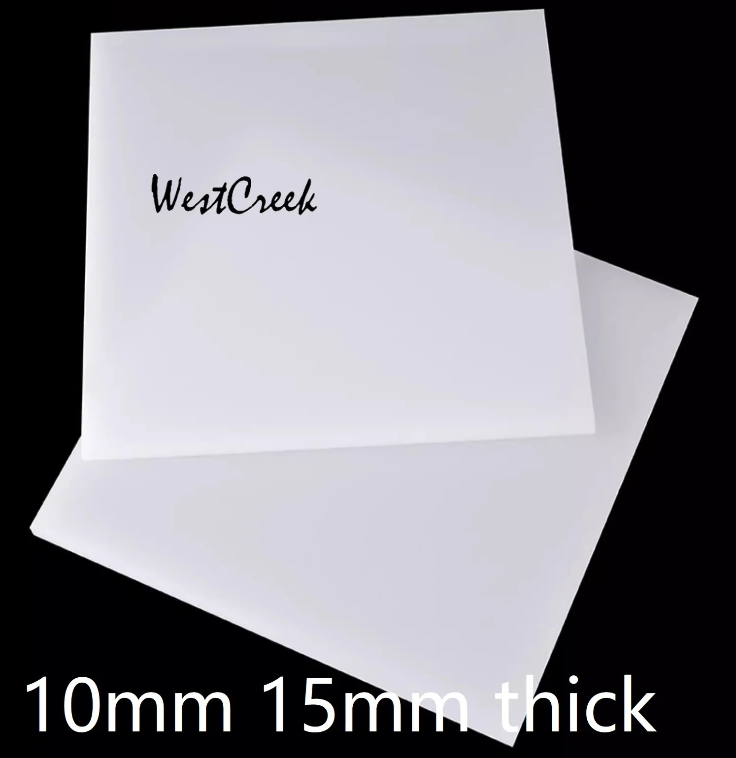 WESTCREEK 15mm  white pa66 nylon plate nylon board PA6 MC insulating rubber sheet rigid plastic block PA panel polyamide sheet