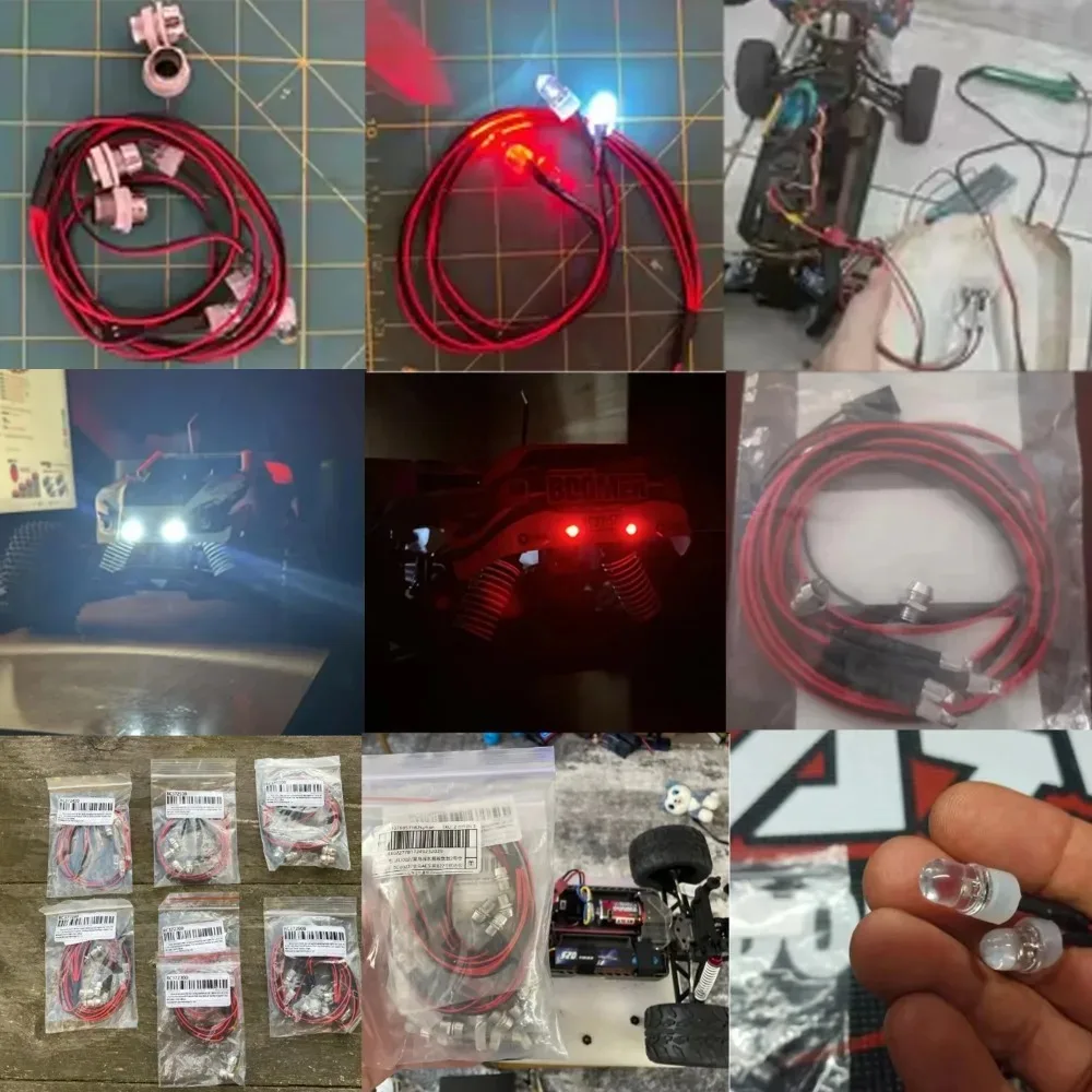 RC LED-Lichtset Scheinwerfer für 1/10 1/8 1/12 RC Auto Truck Crawler Drift Car Frontscheinwerfer Rücklicht TRAXXAS HSP HPI MN99 MN90 – Detail 14