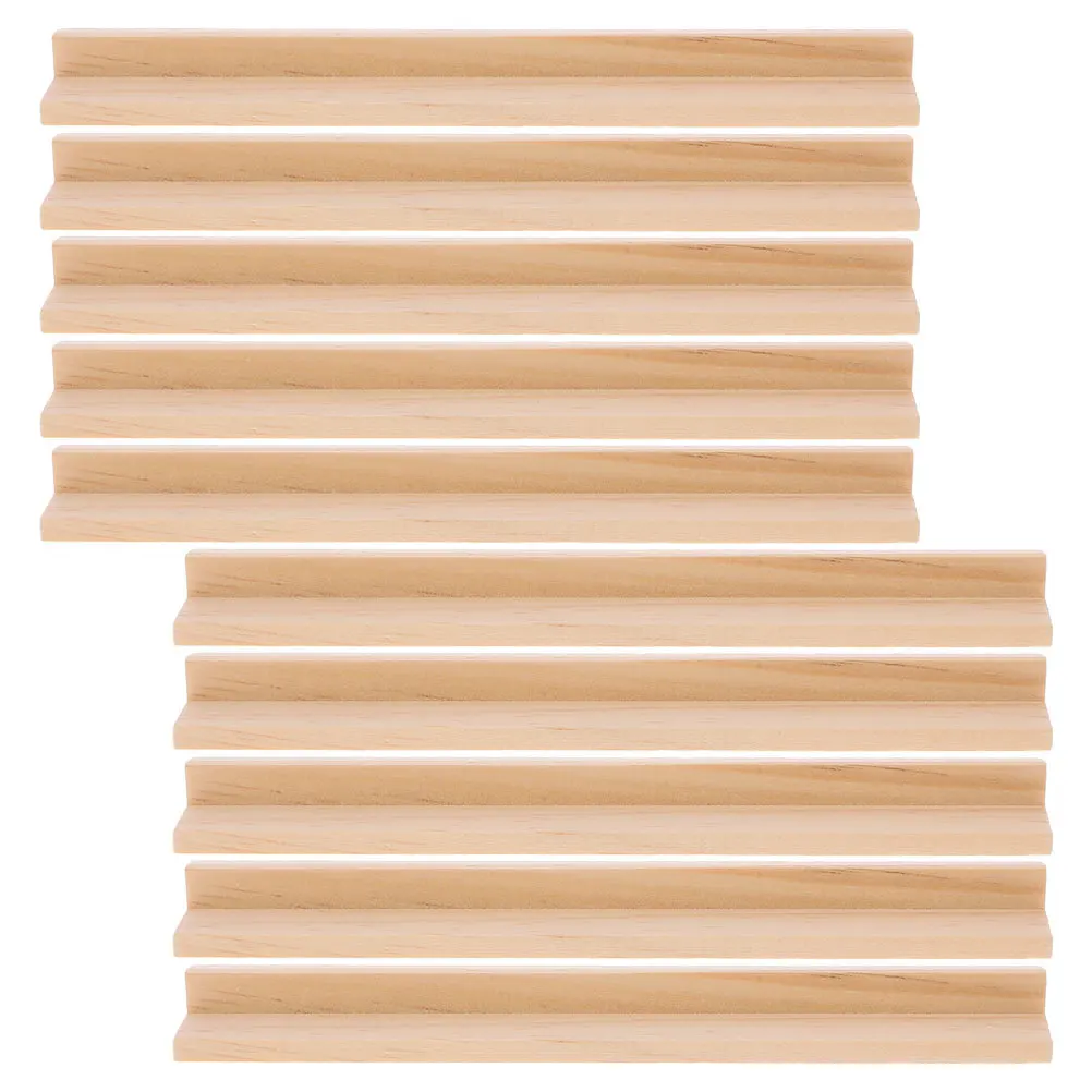 Soportes de dominó de madera, herramienta de sujeción de azulejos confiable, estantes de madera DIY, decoración de juego del alfabeto, soporte de dominó, bandejas de exhibición, 10 Uds.