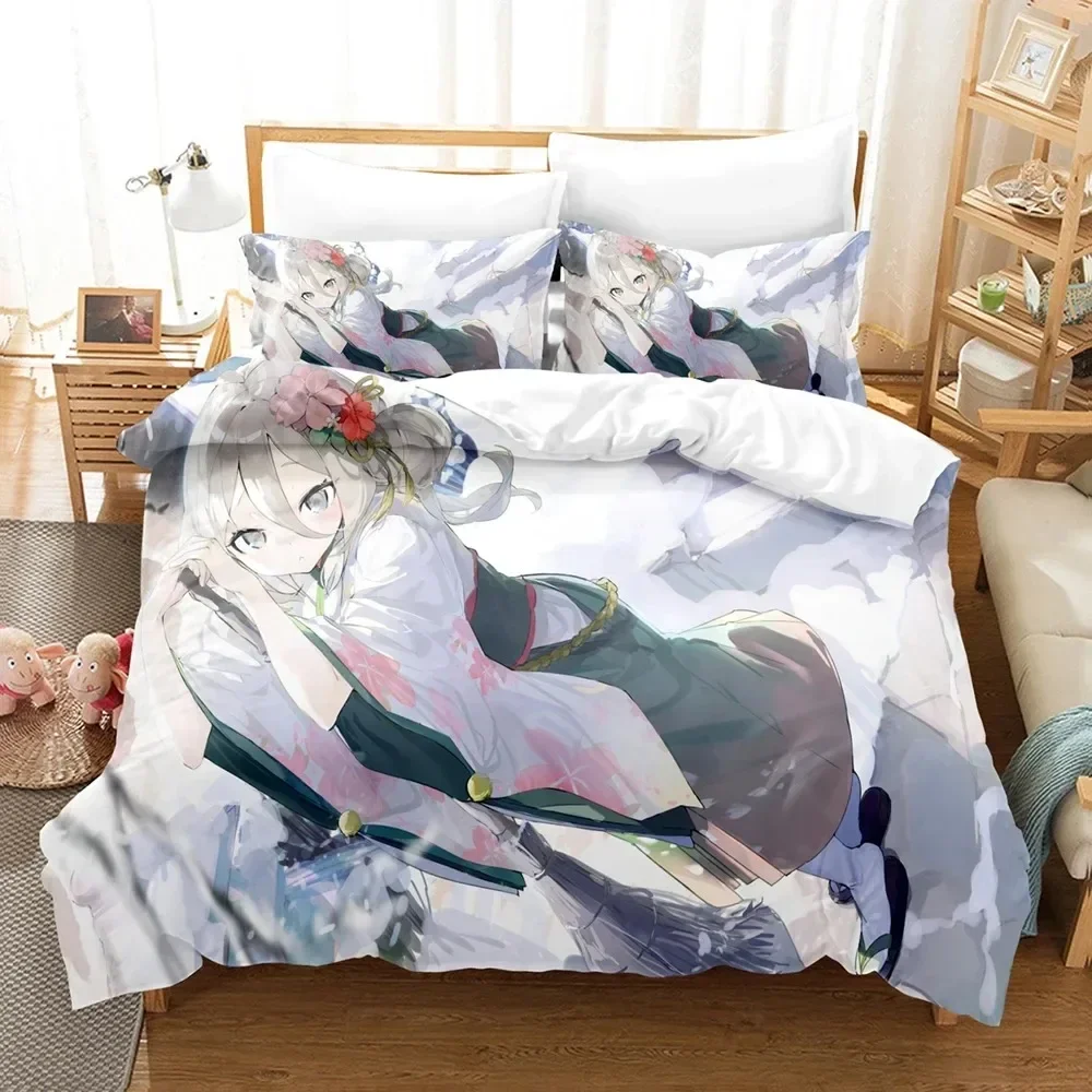 

Anime Princess Connect ReDive Comfortable Duvet Quilt Cover Pillowcase Bedding Set Children Bedroom Decoration Home Textile
