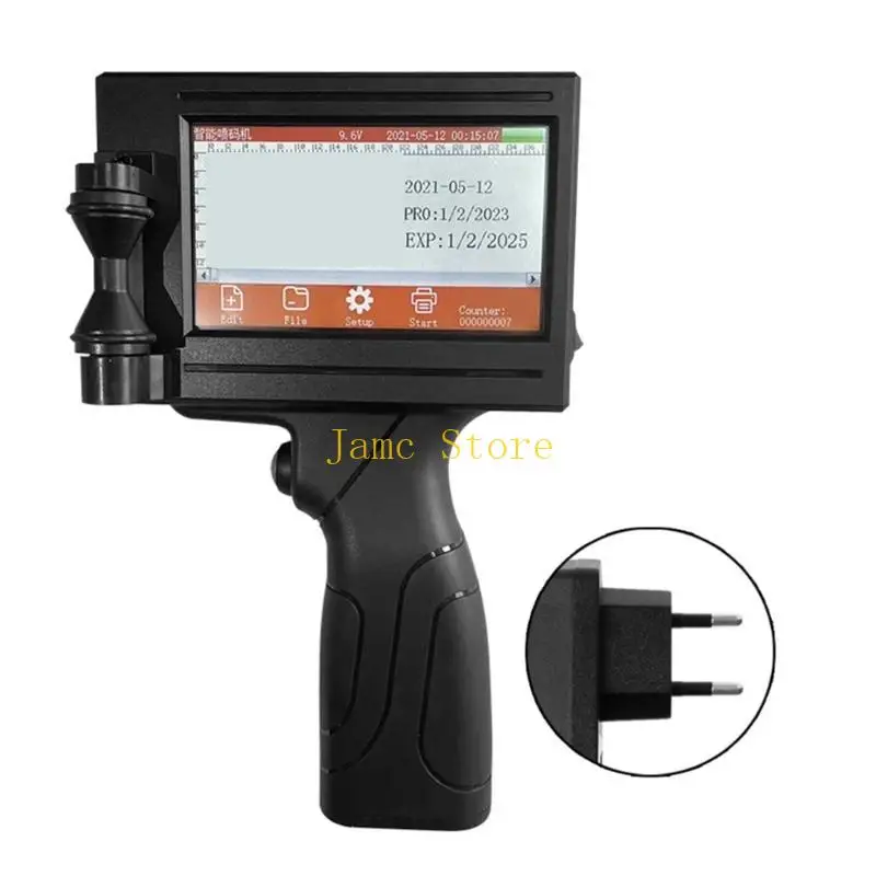 

LX0B 12.7mm BarBatchCode Date Number Logos Expiry Date Label Jet Inkjet Printers