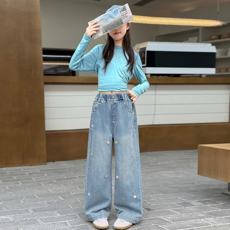 jeans-para-ninas-primavera-otono-2026-nuevo-estilo-cintura-elastica-decoracion-con-botones-coloridos-jeans-anchos-y-holgados-pantalones-lindos-para-ninas