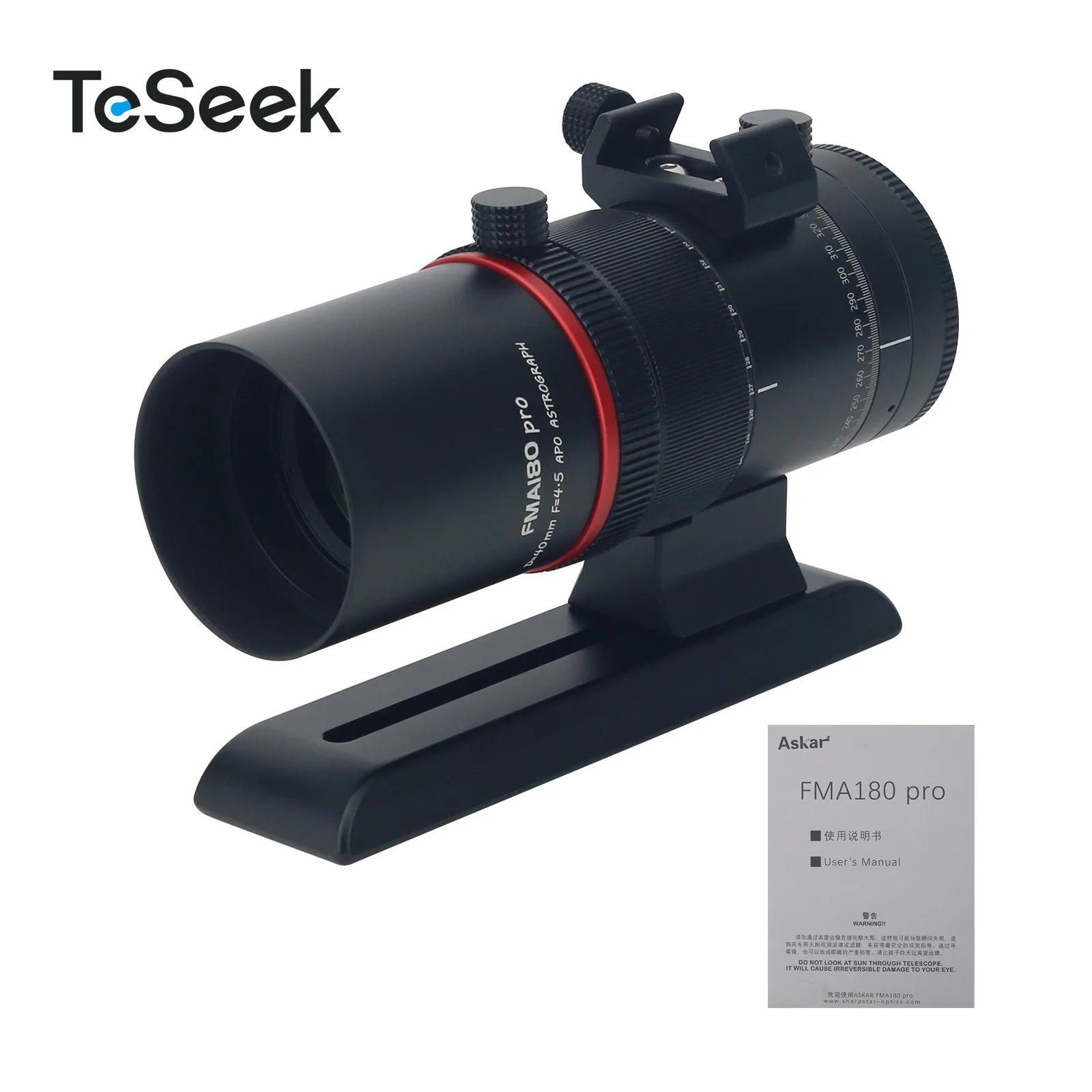 TeSeek Askar FMA180 PRO APO Professional Deep Space Astronomical Telescope with Two Extra-low Dispersion Glasses