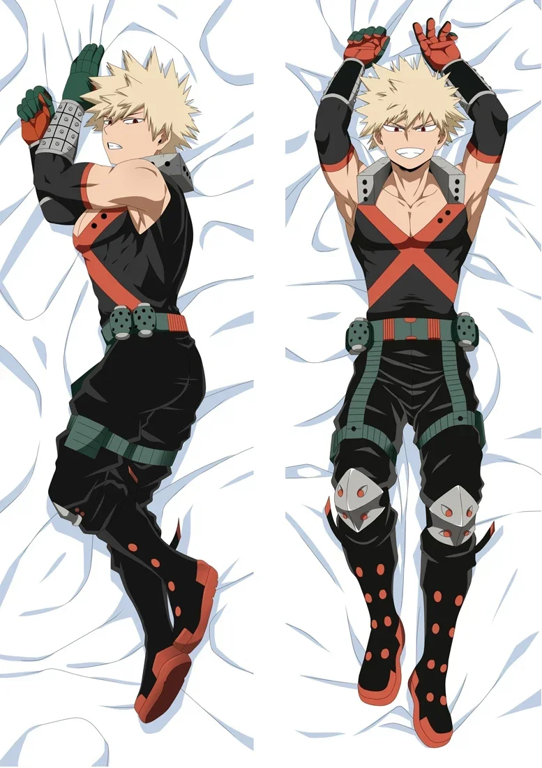 Anime My Hero Academia Bakugo Katsuki Cosplay Dakimakura Pillow Case Hugging Body