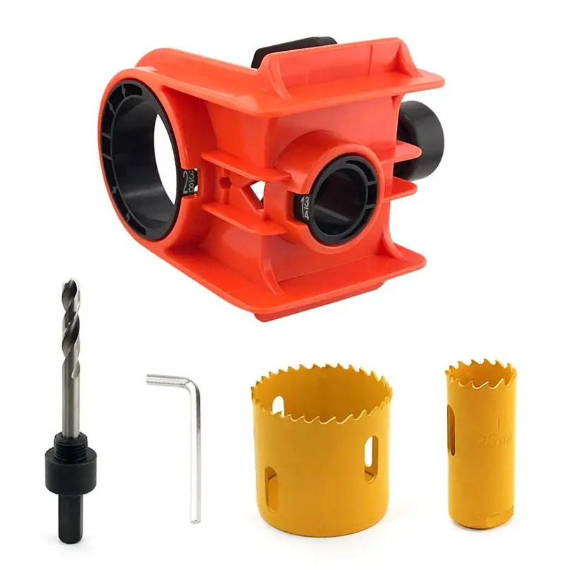 

FEDI-Door Lock Installation Kit,Door Lock Jig For Metal Or Wood Doors,Hole Saw Kit For Easy Lockset Installation