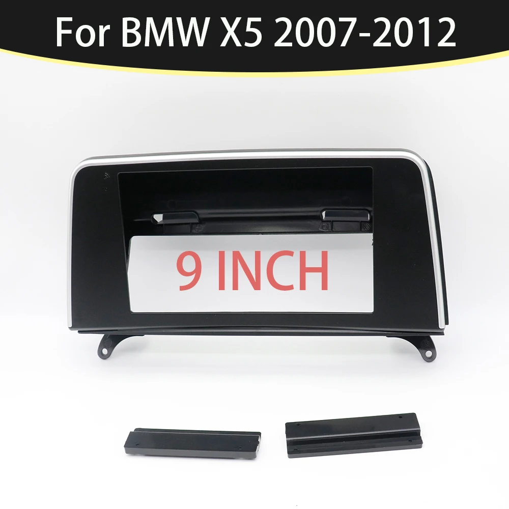 

Автомобильный радиоприемник, 9-дюймовый для BMW X5 2007-2012, 2Din, стереоплеер, установка объемной панели, комплект приборной панели, GPS-рамка