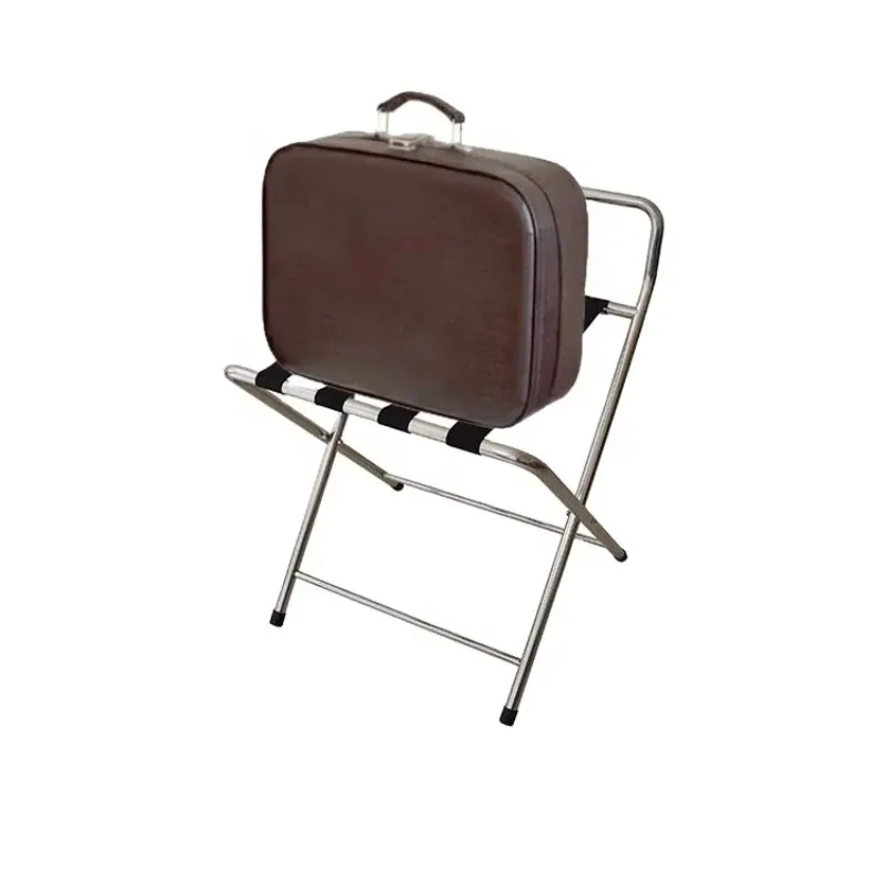 Commercial Kitchen Equipment Stand Rack Strong Metal Gold Luggage Racks for Hotel Bedroom Popular Serving Trays
