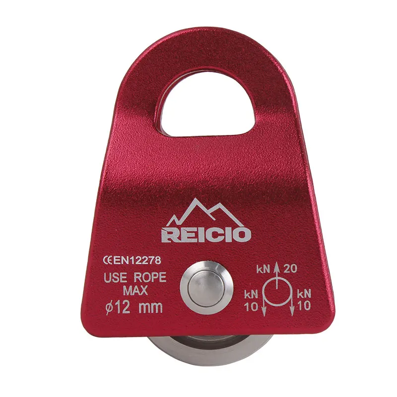 Outdoor High Load-bearing Single Pulley for 9-13MM Rope Side Pulley Mountain Climbing Rescue 3 Years 81*57MM High Strength 1 Pcs