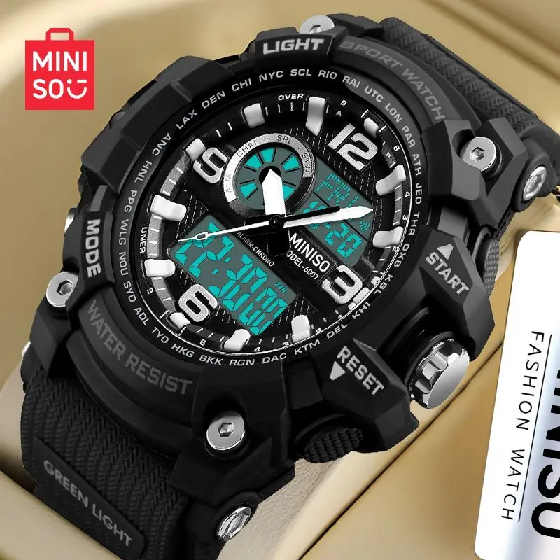 Miniso Orginal Multi-function Sports Waterproof Luminous Watches