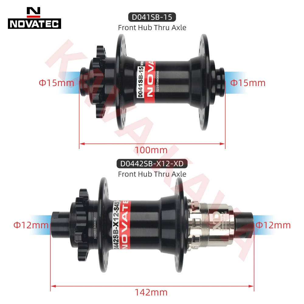 Novatec MTB XD Cube D0442SB Mountain Bike Front Rear Hub 32 Hole Thru Boost QR MTB Bicycle Hubs 12*142mm 12*148mm 12S Bike Parts