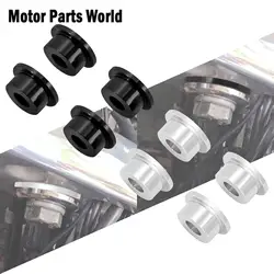 Motorcycle Handlebar Riser Bushings Mounts Solid  Adapter Kit 4Pcs For Harley Sportster XL883 1200 Dyna Low Rider Super Glide