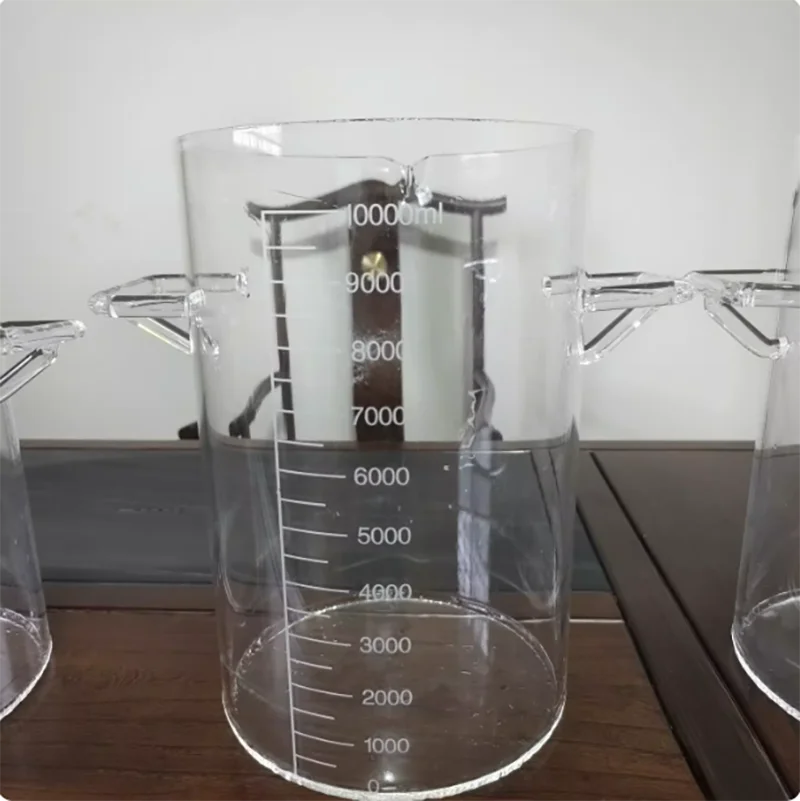 

High temperature resistant quartz glass beaker laboratory acid and alkali resistant graduated quartz beaker