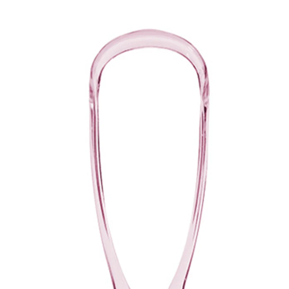 1 قطعة مكشطة اللسان الغذاء الصف النحاس منظف الفم مقبض مريح يزيل البلاك كريهة التنفس الحل للفم