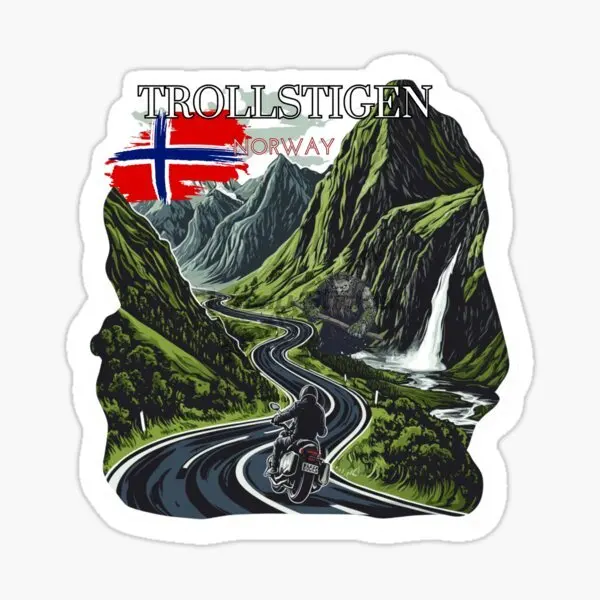 

NORWAY BERGEN LYSEVEGEN ROAD TROLLSTIGEN JOTUNHEIMEN Car Stickers Car Laptop Vinyl Bumper Waterproof Decal