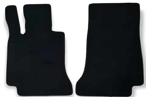 메르세데스 C 클래스 AMG W205 2014 ~ 2021 방수 라이너 2pc 전면 용 두꺼운 자동차 바닥 매트 벨벳