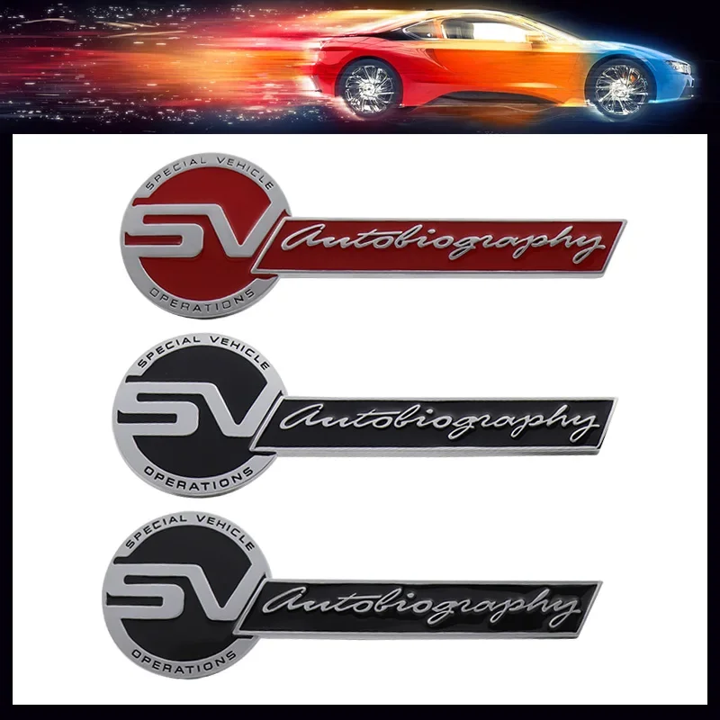 3D Premium for Evoque Defender Discovery Freelander SV autobiography car Engine Hood Fender Tail Rear Decal Emblem Badge Sticker