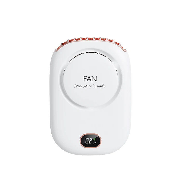 Draagbare hangende nekventilator Mini-koelventilatoren voor de taille Bladeless USB oplaadbare sportkoelventilator 1800 mAh voor buitensporten Reizen