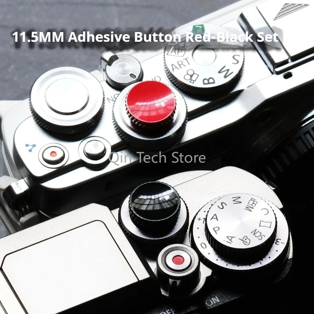 Messing-Kamera-Klebeverschluss-Knopf für Sony A7 III A7R III A6100 A6400 A6600 RX100 Serie Canon EOS M Nikon (NICHT für Schrauben)