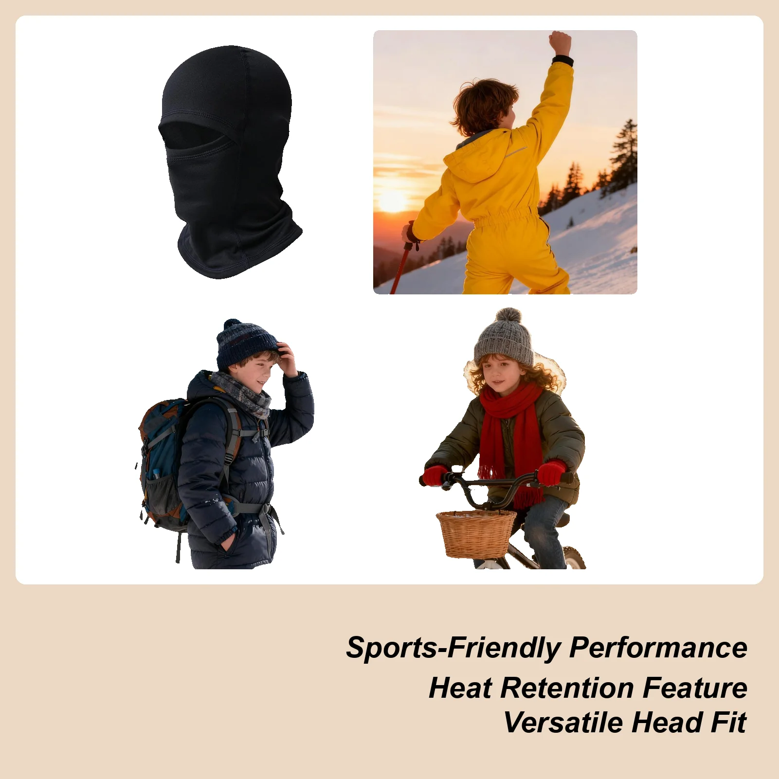 

Детские гетры для шеи, мягкие эластичные ветрозащитные теплые чехлы для лица для мальчиков и девочек, детские катание на лыжах, езда на велосипеде, альпинизм, спорт