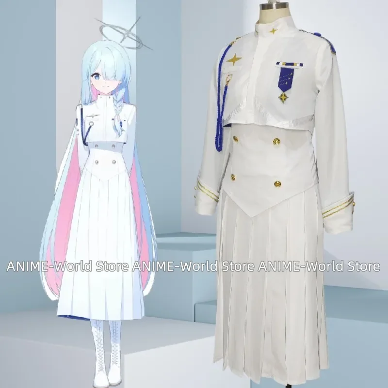 Game Blue Archive Student Union President Cosplay Costume Arona Dress Cute Party Suit Halloween Carnival Uniforms Custom Made