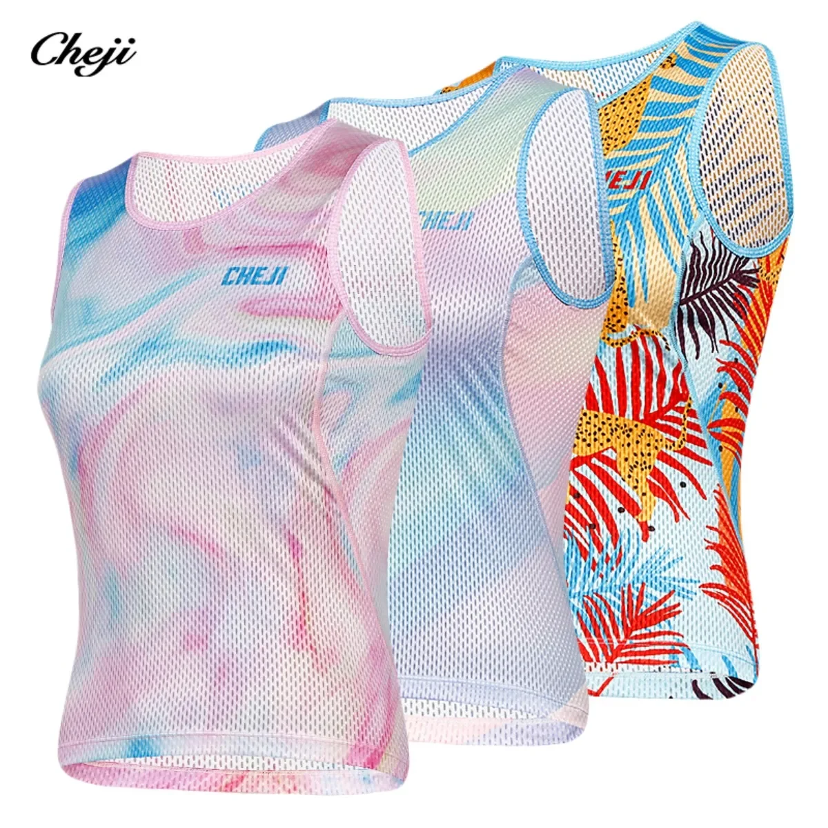 

CHEJI Cycling Vests Safety Summer Women Riding Inside Women's Outdoor Breathable Cycling Equipment Sleeveless Jersey Quick Dry