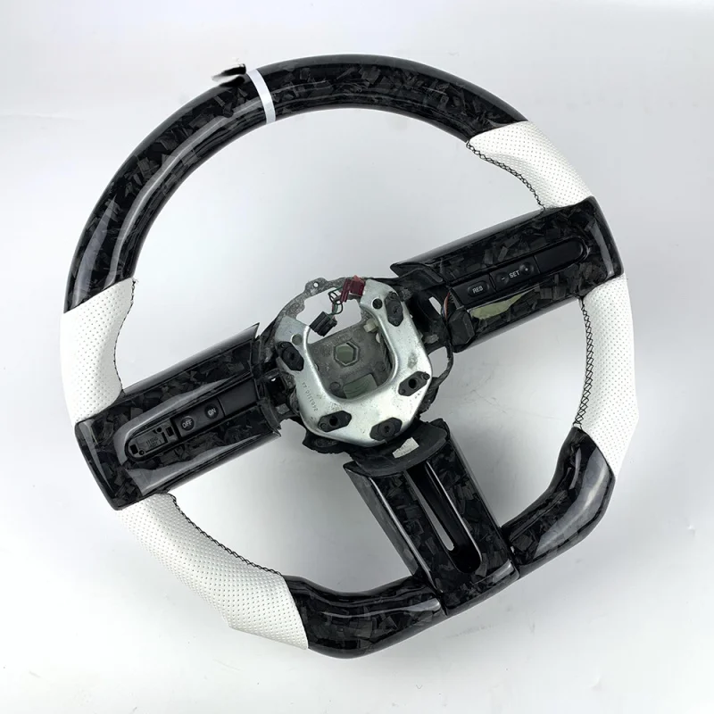 For Ford Mustang 2010-2014 | Forged Genuine Carbon Fiber Steering Wheel | Customizable