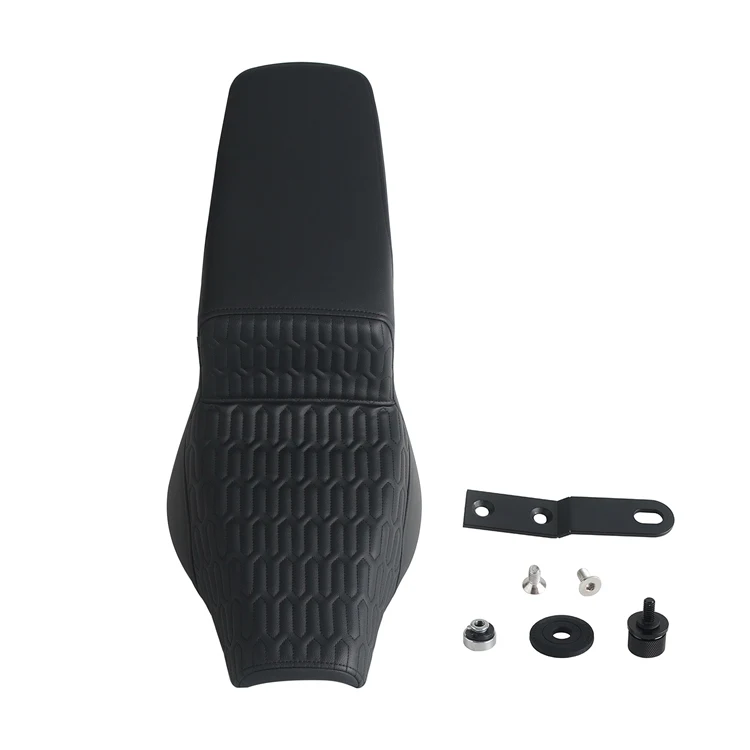 Water-Resistant Motorcycle Seat with Gel Pad & Microfiber Leather for Harley Softail FXBB FXBBS FLSL FLDE FLHC FLHCS2018-2024