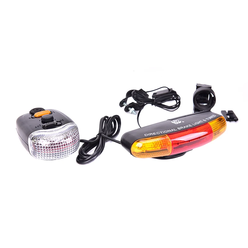 3 in 1 7 LED Light Bicycle Bike Turn Signal Brake Light Horn