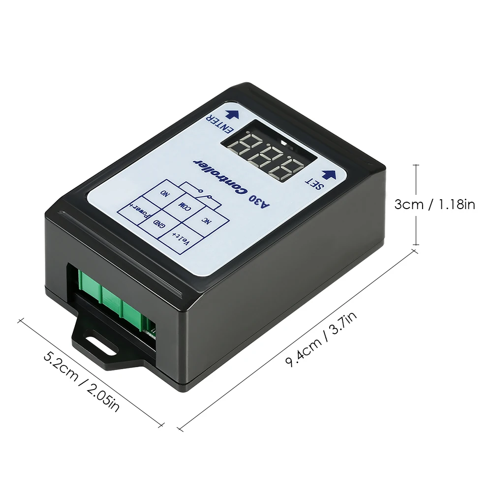 DC 6~80V Voltage Detection Charging Discharge Monitor Relay Switch Controller with Case