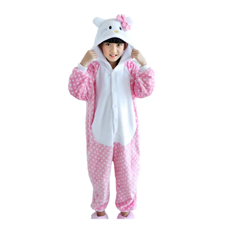 Baby Girls Clothing Kitty Cat Onesie Kids Cosplay Costume Halloween Pajamas Cartoon One-Piece Pijamas Christmas