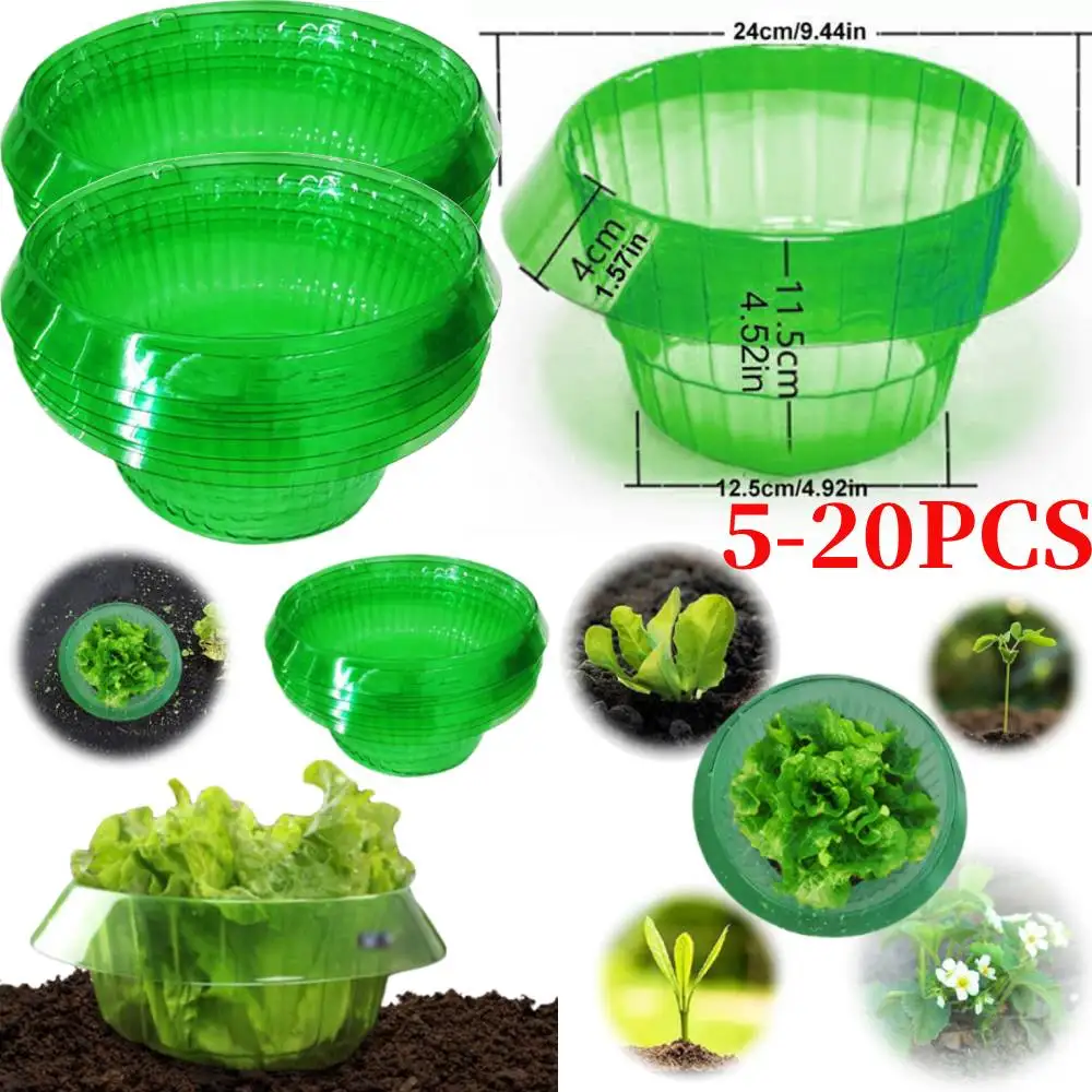 Plants Slug Protection Rings Vegetables Cover Plant Snail Collar Guard Green Planter Flower Pot Pest Control Trapper Garden Tool