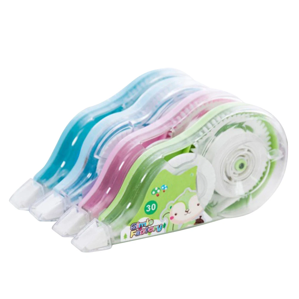 

4 Pcs Correction Tape Instantly Correctable Perfect for School Office Home Students Double Sided Adhesive