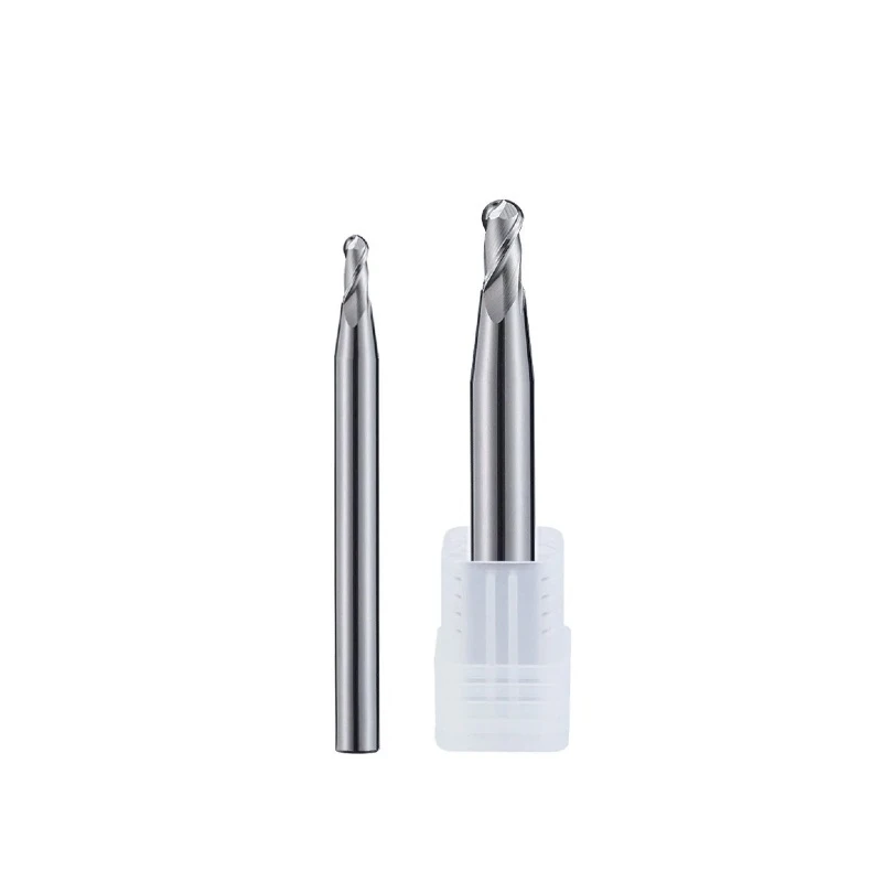 Kugelkopf-Fräser mit Dezimalpunkt, Wolframkugelkopf-Fräser, Hartmetall, HRC60, Aluminium, 2F, R0,55, R0,65, R0,85, R0,95 – Detail 1