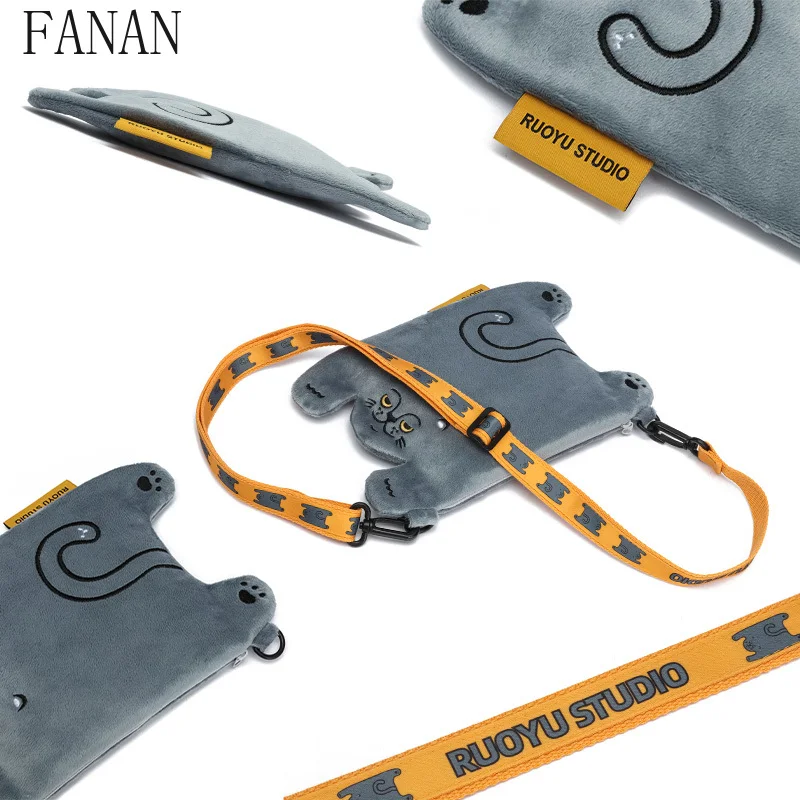 Moda pequena crossbody mini sacos para meninas doce moda bonito animal pano saco de telefone 2026 novas bolsas femininas