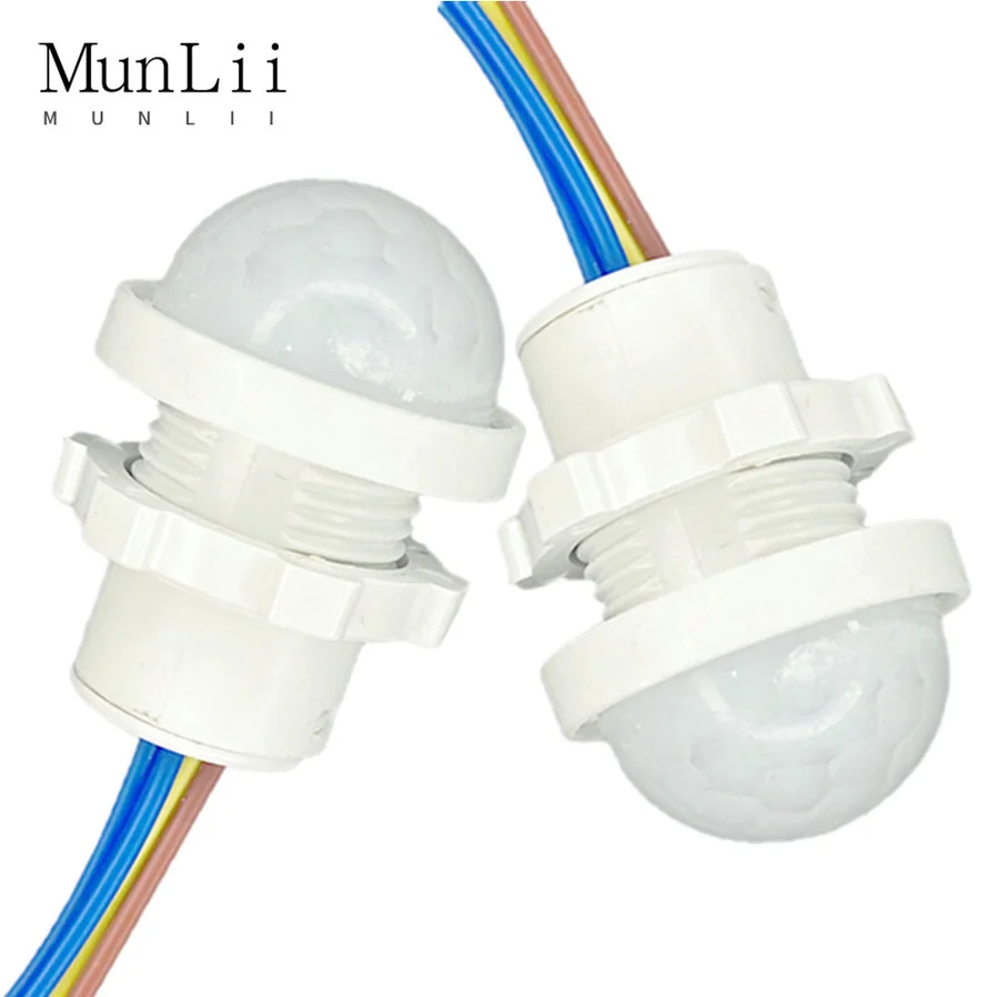 MunLii 110V 220V LED PIR Infrared Motion Sensor Detection Automatic Sensor Light Switch PIR Sensor Detector Smart Switch
