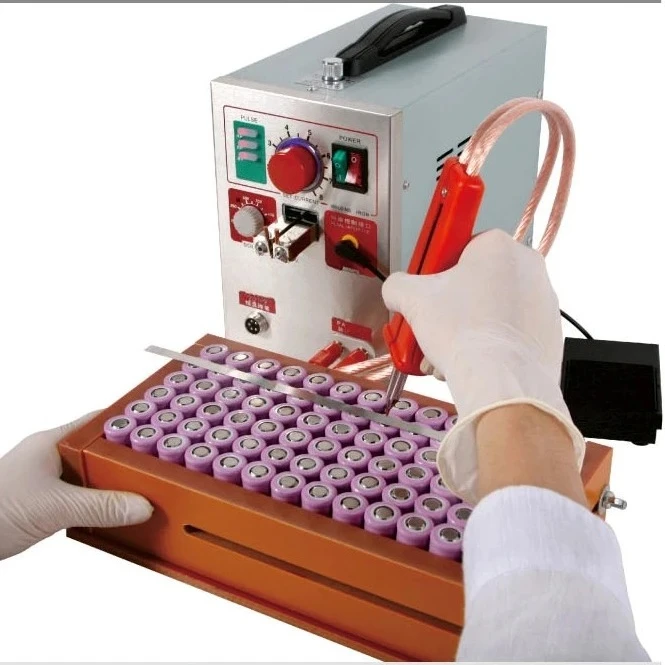 709A 4-in-1 Micro Spot Welder Fixed Moving Pulse Induction Lithium Battery Pack 18650 Batteries Industrial Use