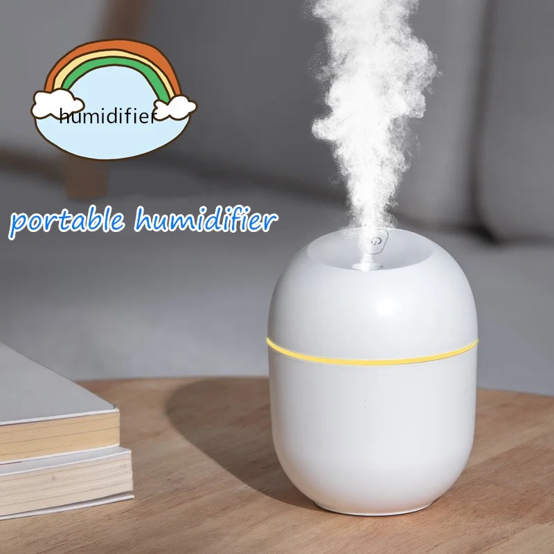 220ML Air Humidifier Cool Mist Aroma Diffuser LED Night Light Power-off Protect USB Humidificador Decoretion For Home Office