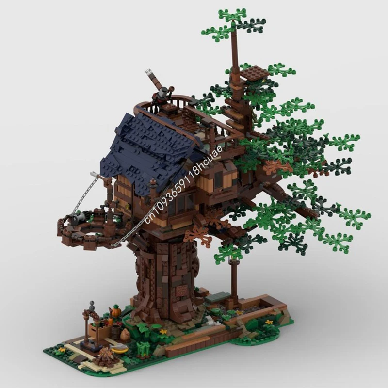 2374ピース MOC 新しい生命の木の家 組み立てブロック クリスマス DIY クラフトプロジェクト 創造的な家族に最適 組み立てギフト