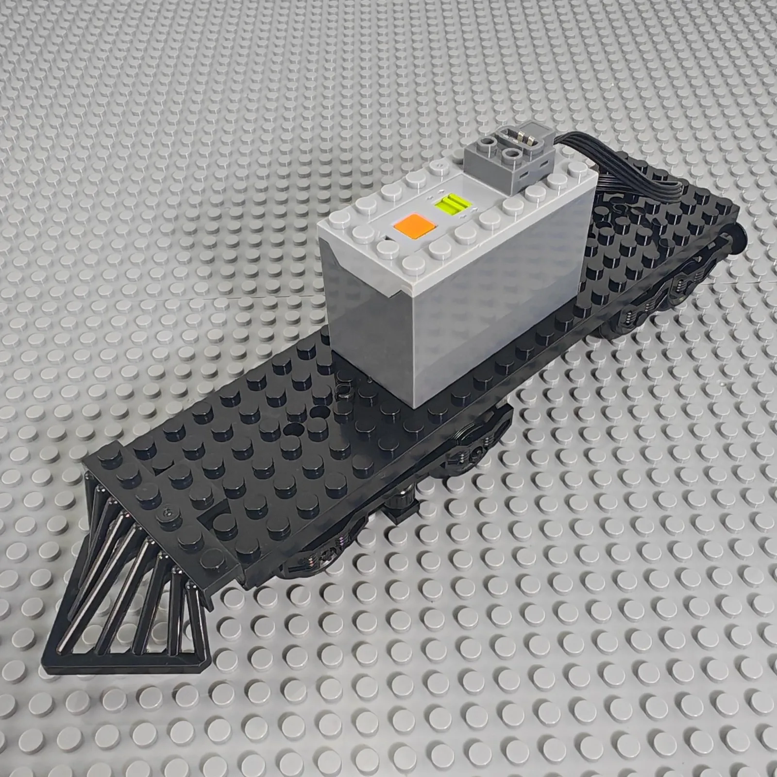 Bloques de construcción de tren urbano Base 6X24 potencia ferrocarril de alta velocidad MOC modelo técnico funciones de potencia piezas tren Motor juguetes para niños