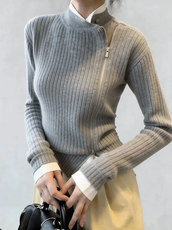 

Вязаный длинный свитер для женщин, модный, удобный, в корейском стиле, свободного кроя, из мягкой ткани, для повседневной носки, весна 2026