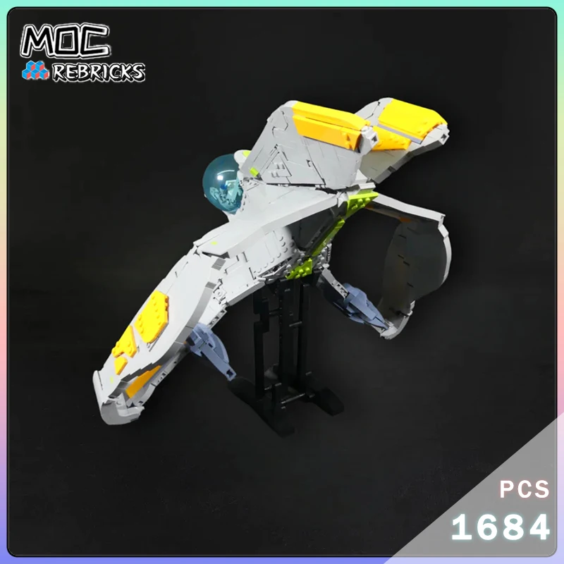 MOC Umbaran Spacefighter Building Blocks High-tech War Aircraft Model Small Particle Bricks Desktop Display Toy Kids Puzzle Gift