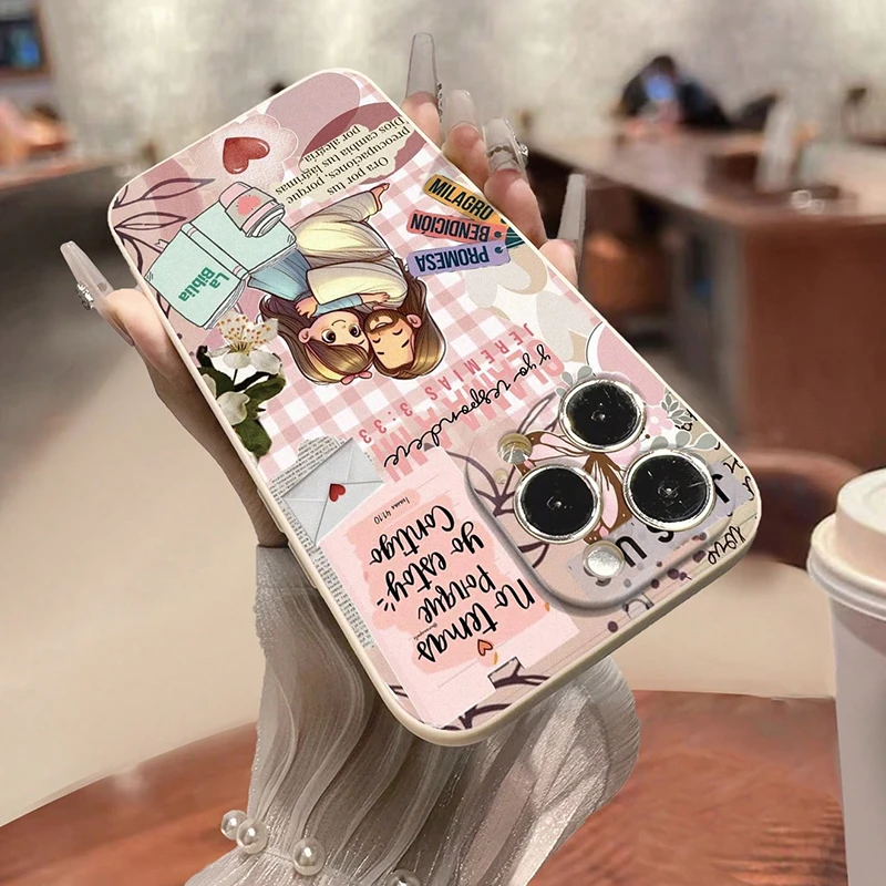 Funda de teléfono con dibujos animados para Realme GT 6 6T 5G 14 Pro Plus 14X 13 12 11 10 9 8 8i 9i C63 C61 C55 C53 C75 C65 C67 C51S