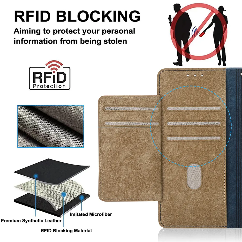 Luxury Business Leather Case For Xiaomi Mi Poco X6 X5 X4 M4 Pro 5G M3 X3 F6 F5 F4 F3 GT F2 F1 M2 X2 M5S M6 Pro Flip Wallet Cover