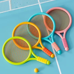 Kids Tennis Racquet Sets Small Badminton Rackets with Shuttlecocks Balls Indoor/Outdoor Parent Child Interactive Sports Toy