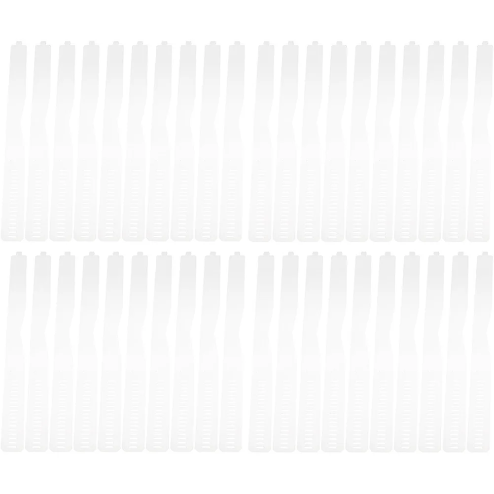 60 قطعة شرائط بولي كلوريد الفينيل شفافة قابل للتعديل طوق القميص دعم دائم تحديد يبقى لمستلزمات تثبيت طوق القمصان #1