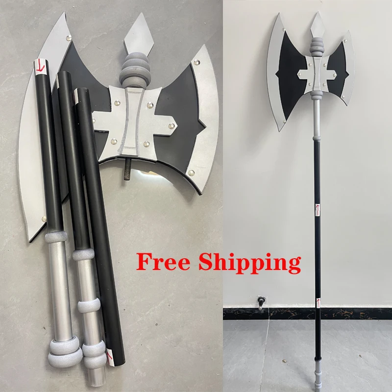 Frieren: Beyond Journey End Stark Cosplay puntelli per armi modello coltello e spada puntelli per armi con ascia lunga 160cm