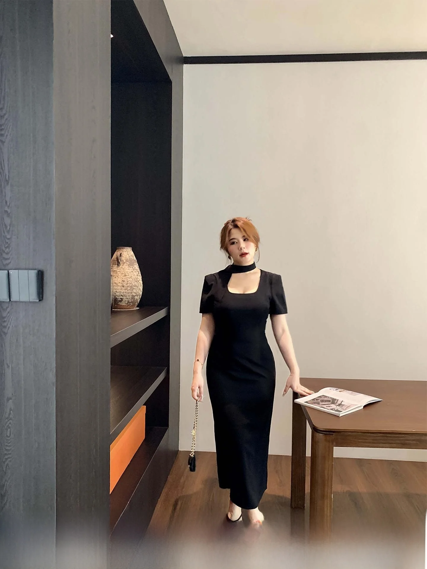 

Летнее новое платье миди с квадратным вырезом, больших размеров, женское, модное, длинное, в стиле ретро, для повседневной носки