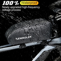 100% Waterproof PVC Leather Bicycle Frame Front Top Tube Bag 2L Large Capacity Cycling Pannier Packing Bike Accessories