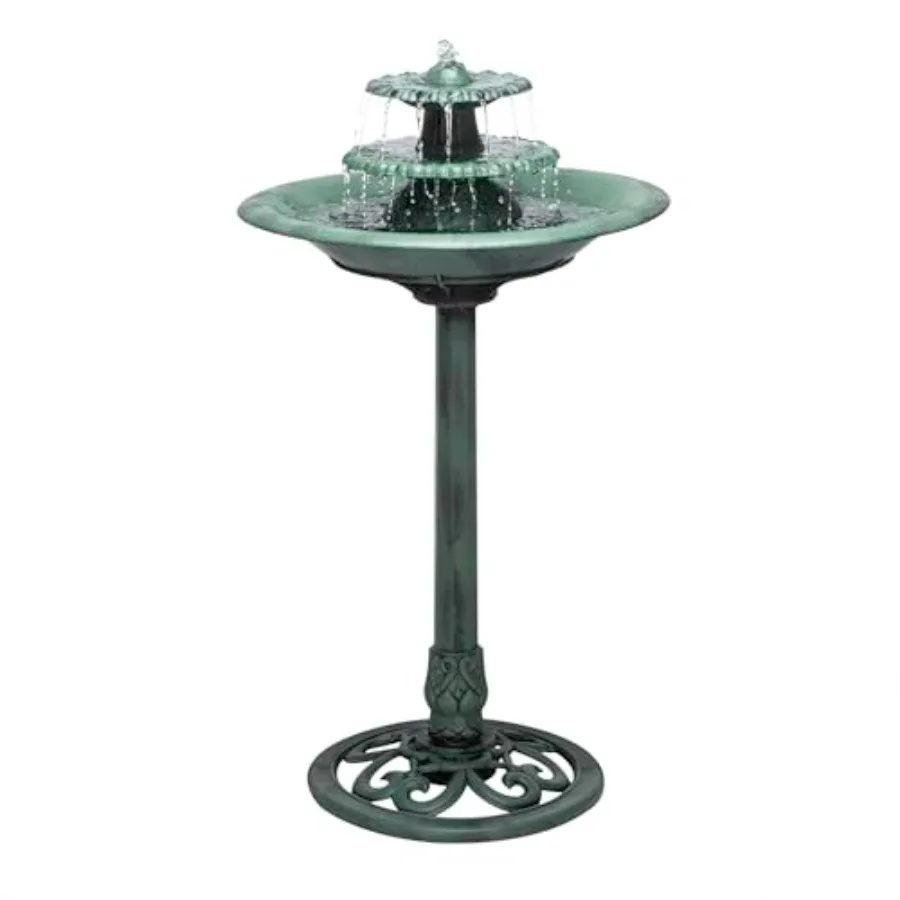 AliExpress – 35 Tall 3-Tier Outdoor Pedestal Water Fountain Durable Resin Cascading Water Feature and Birdbath for Garden, Patio, Deck, Back