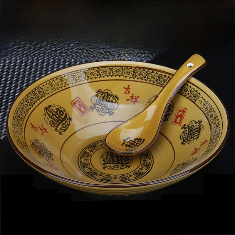 Tazones Comerciales para Sopa y Fideos para Uso Doméstico, Tazones para Sopa Picante de Sichuan, Tazones para Servir Fideos Picantes